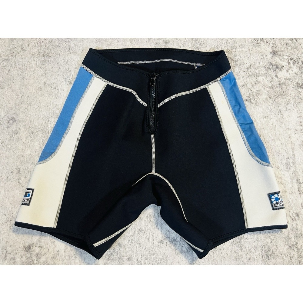 Wetsuit Shorts Watersports Size 24 Neoprene Surf Black Blue Swimming Slippery